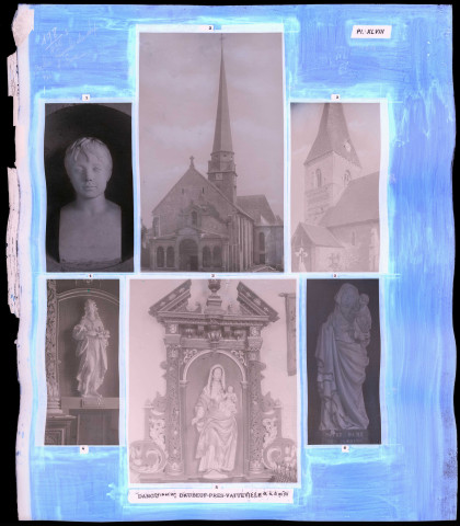 "Églises rurales du département de l'Eure" du chanoine Bonnenfant tome I, planche XLVIII Dangu (Eure) et Daubeuf-près-Vatteville (Eure).