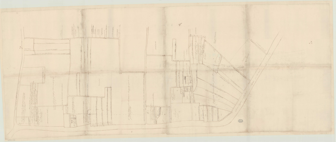 Ambenay - 1- Plan de la paroisse d'Ambenay, 1ere carte * 2- Plan de la paroisse d'Ambenay, 2eme carte * 3- Plan parcellaire avec noms des tenanciers *