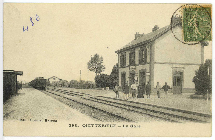 Quittebeuf. La Gare.