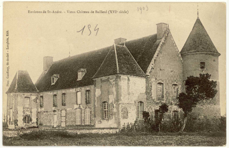 Chavigny. Vieux Château de Bailleul (XVIIe siècle).