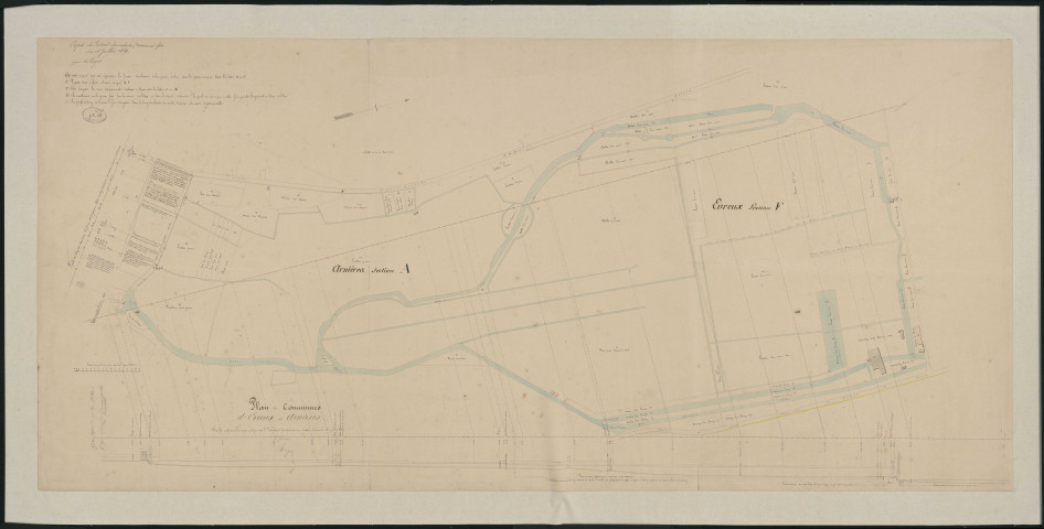 "Copie de l'extrait du cadastre dernièrement fait".
