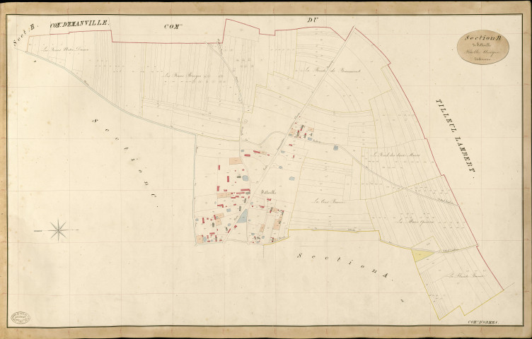 Ormes. Section B _ de Folleville _ Feuille Unique