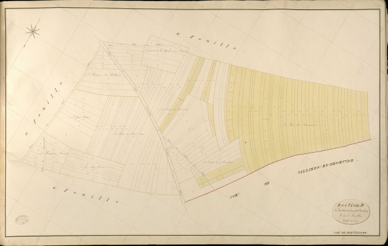 Breuilpont. Section D _ de la Marnière et de Houdan _ 3e de 6 Feuilles