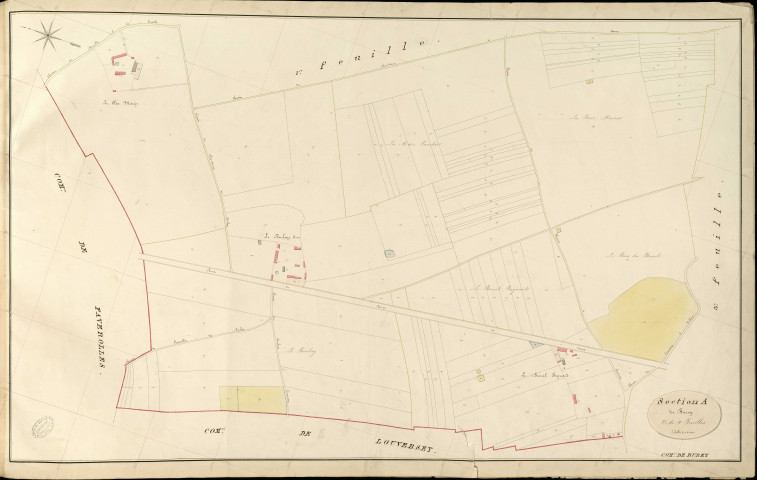 Burey. Section A _ de Burey _ 2e de 4 Feuilles