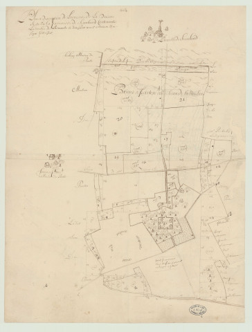 Chambord - Plans de l'ainesse de La Davière.
