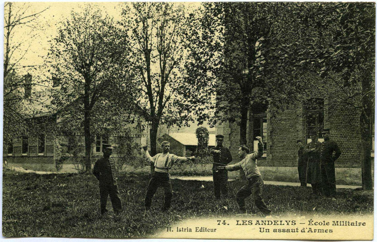 Andelys (Les). Ecole militaire - Un assaut d'Armes.