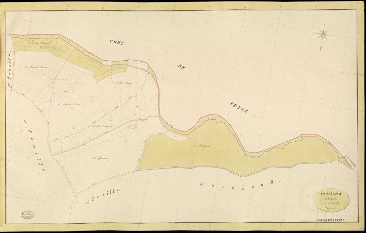 Villettes. Section A _ de Criquetot _ 2e de 4 Feuilles