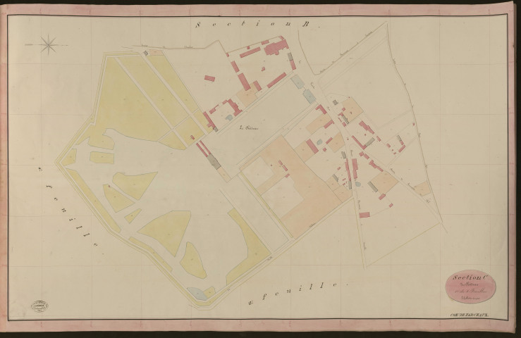 Farceaux. Section C _ du Château _ 1re de 4 Feuilles