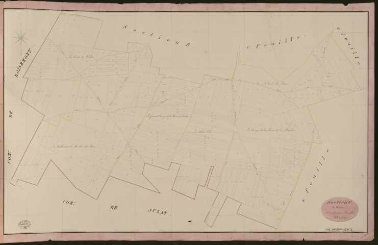 Farceaux. Section C _ du Château _ 4e et dernière Feuille