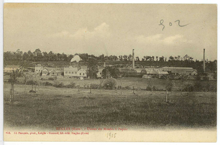 Rugles. Usine du Moulin à papier.