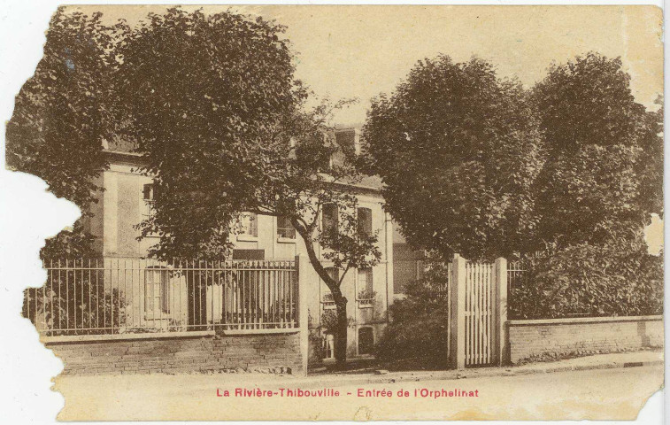 Thibouville. Entrée de l'Orphelinat.