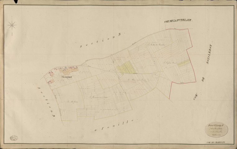 Champigny-la-Futelaye. Section C _ de la Breuillette _ 1re de 2 Feuilles