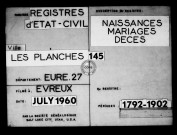 Tables (1792-1902)