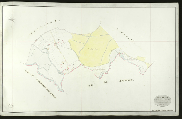 Appeville-dit-Annebaut. Section D _ du Moulin Becquerel et de la Forêt _ 4e et dernière Feuille