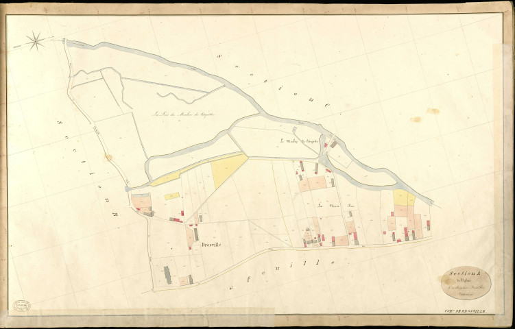 Brosville. Section A _ de l'Eglise _ 5e et dernière Feuille