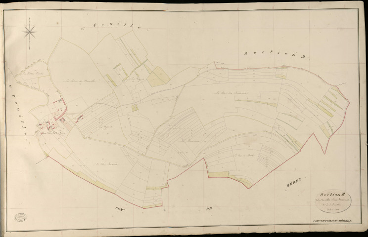 Plessis-Hébert (Le). Section E _ des Courtils et du Long Champ _ 2e de 3 Feuilles