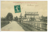 Saint-Aubin-de-Scellon. Ecole des Filles et route de Lieurey.