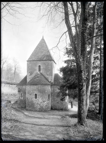 Chapelle Saint-Saturnin de l'abbaye Notre-Dame de Fontenelle de Saint-Wandrille-Rançon (Seine-Maritime).