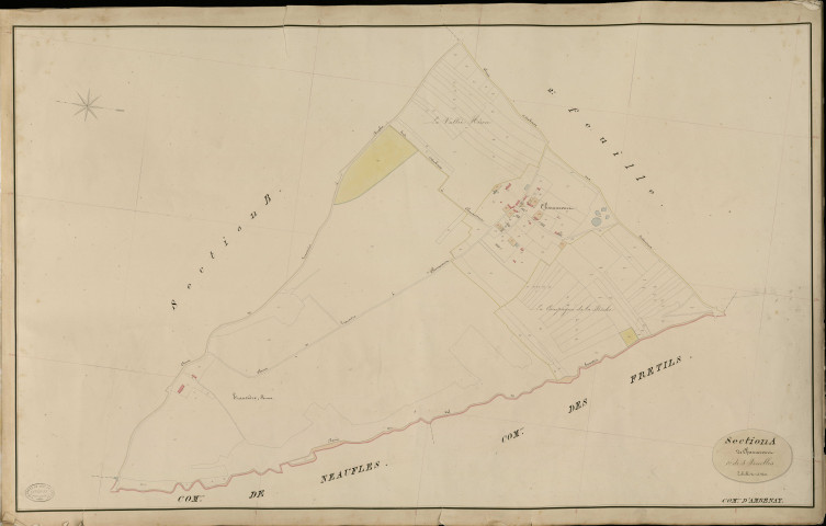 Ambenay. Section A _ de Chaunecourt _ 1re de 3 Feuilles