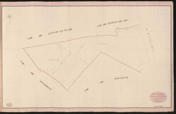 Thil-en-Vexin (Le). Section A _ du haut Cruel et de la Vielle route _ 1re de 2 Feuilles