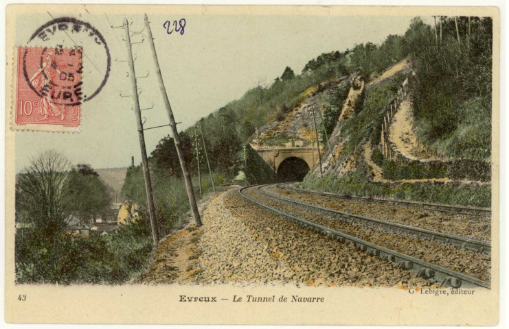 Evreux-Ville. Navarre : Le Tunnel de Navarre.
