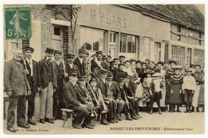 Boisset-les-Prévanches. Etablissement Lair.