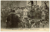 Beaumont-le-Roger. St-Hubert- Bénédictions des Chiens.