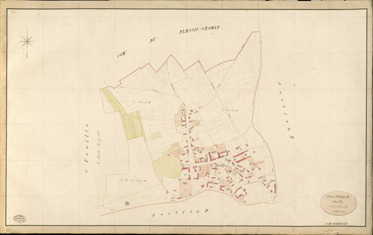 Avrilly. Section A _ d'Avrilly _ 1re de 3 Feuilles
