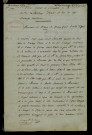 Procès-verbal manuscrit.