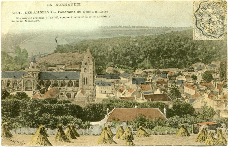 Andelys (Les). Panorama du Grand Andelys.