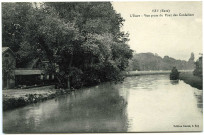 Ezy-sur-Eure. L'Eure - Vue prise du Pont des Cordeliers.