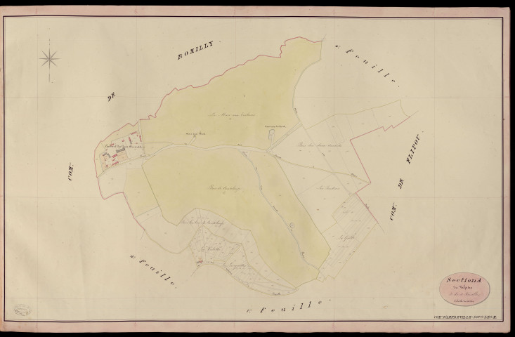 Amfreville-sous-les-Monts. Section A _ du Valpitan _ 3e de 4 Feuilles