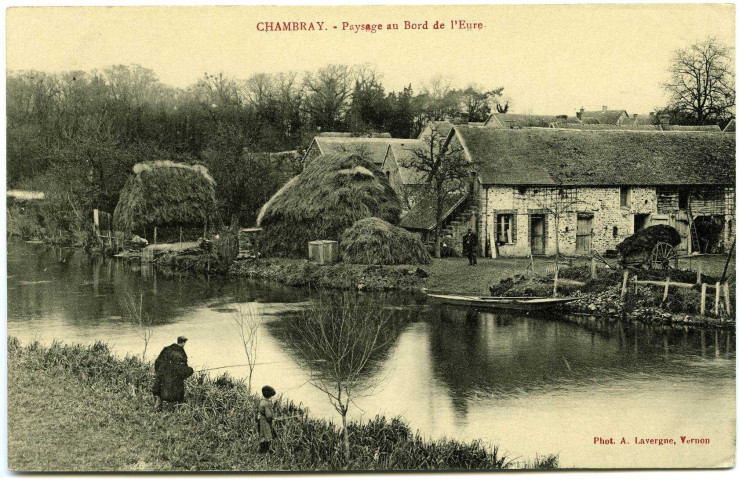 Chambray. Paysage au Bord de l'Eure.