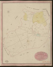 Nojeon-le-Sec. Tableau d'assemblage du Plan Parcellaire de la Commune de Nojeon-le-Sec. _ Canton d'Etrépagny - Andelys - Eure. _ Terminé sur le terrain le 1er septembre 1849, sous l'administration de M. Vallon, Préfet - M. Quillet, Maire et sous la direction de M. Chauveau, Directeur des Contributions directes. _ M. Le Fébure, Géomètre en Chef. _ Par M. Buquet, Géomètre de 1re classe