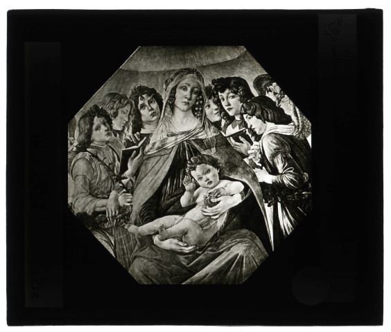 Musée de Florence (Italie), tableau de Botticelli « Vierge à l'enfant ».