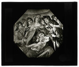 Musée de Florence (Italie), tableau de Botticelli « Vierge à l'enfant ».