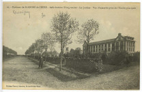 Quessigny. Environs de St-André-de-l'Eure. - Asile Antoine Kônigswarter - Les Jardins - Vue d'ensemble prise de l'Entrée principale.