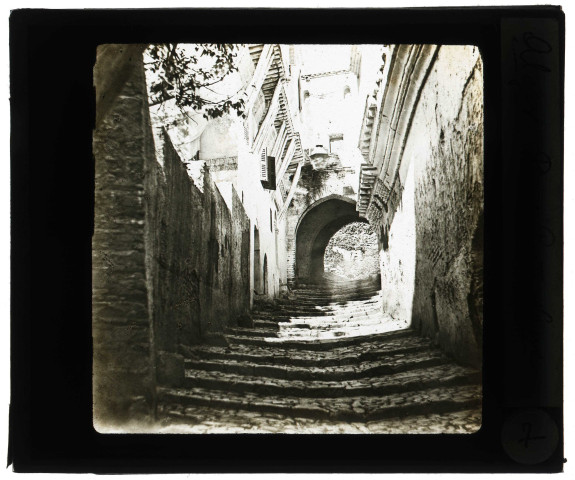 Rue Porte Neuve à Alger (Algérie).