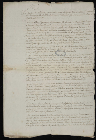 Cahier manuscrit de la communauté des tanneurs et corroyeurs de Beaumont-le-Roger.