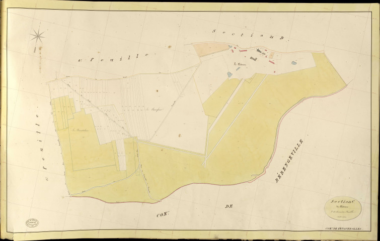 Feuguerolles. Section C _ du Château _ 3e et dernière Feuille
