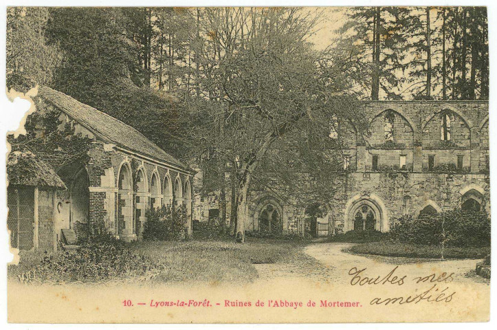 Lisors. Lyons-la-Forêt. - Ruines de l'Abbaye de Mortemer.
