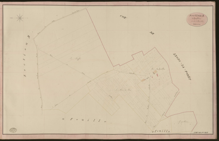Puchay. Section A _ de Goupillère _ 1re de 3 Feuilles