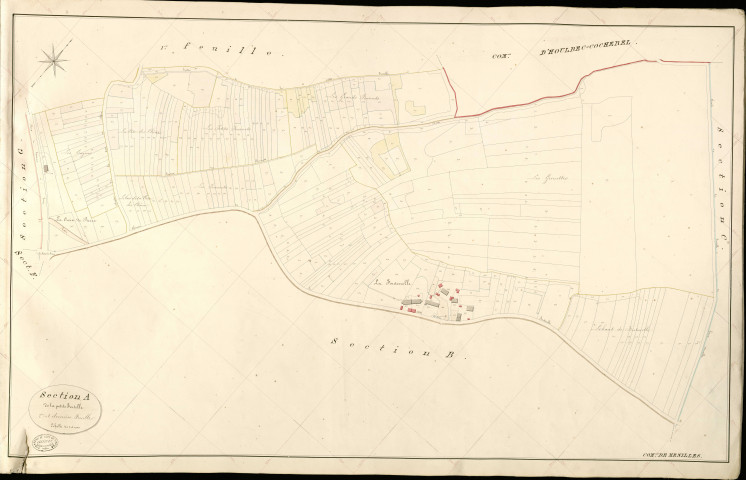Ménilles. Section A _ de la petite Fortelle _ 2e et dernière Feuille