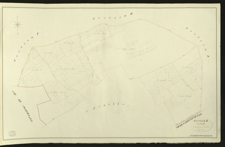 Saint-Aubin-sur-Gaillon. Section E _ de Beauchêne _ 2e et dernière Feuille