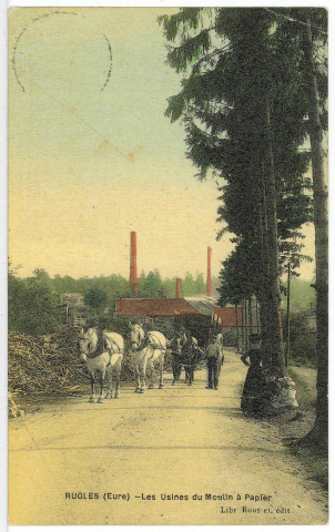 Rugles. Les Usines du Moulin à papier.