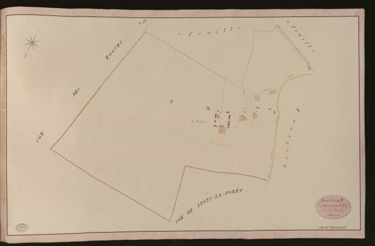 Tronquay (Le). Section F _ du Bâtiment et des Brulins _ 4e de 6 Feuilles