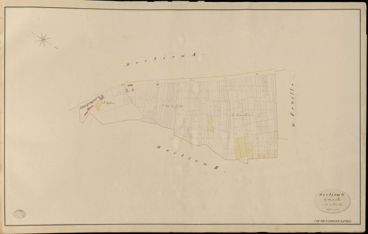 Saint-Pierre-d'Autils. Section G _ de Mestreville _ 1re de 2 Feuilles