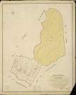 Incarville. Tableau d'assemblage _ du Plan Parcellaire de la Commune d'Incarville _ Canton de Louviers - Louviers - Eure. _ Terminé sur le Terrain en 1823, sous l'administration de M. Le Vicomte Raymond Delaitre, Préfet _ M. Gondrad, Maire _ et sous la Direction de M. Boullenger, Directeur des Contributions directes _ M. Hautier, Géomètre en Chef. _ Par M. Simon, Géomètre de 1re classe.