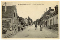 Bézu-Saint-Eloi. Grande Rue et la Poste.