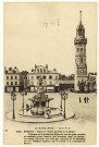 Evreux-Ville. Place de l'Hôtel de Ville et le Beffroi.
